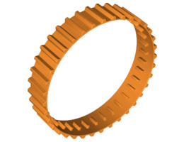Tread Large, Non-Technic with 36 Treads: {ярко оранжев}
