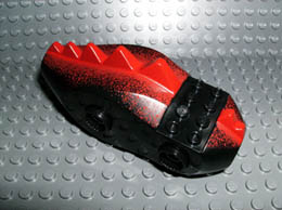 Dragon Torso (Fantasy Era) with Dark Red Dorsal Scales Pattern (7094): {черен}