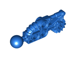 Bionicle Toa Hordika Arm Lower Section with Ball Joint: {ярко син}