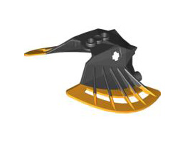 Bionicle Mask Garai with Black Face: {огнено жълто-оранжев}