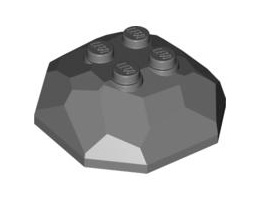 Rock Boulder, Top: {тъмно каменно сив}