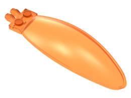 Windscreen 9 x 3 x 1 2/3 Bubble Canopy: {прозрачно ярко оранжев}