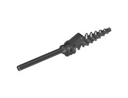 Bionicle Weapon Drill with Pin Hole and Long Axle : {черен}