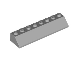 Покривна плочка 2X8/45° : {умерено каменно сив}