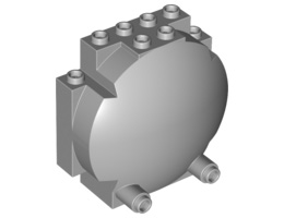 Windscreen 3 x 6 x 5 Bubble: {умерено каменно сив}