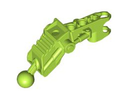 Bionicle Av-Matoran Leg Section with Ball Joint and Ball Socket: {ярко жълто-зелен}