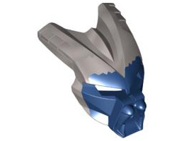 Bionicle Mask Gavla with Pearl Light Gray Top: {земно син}