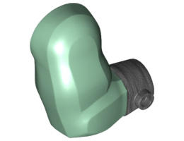 Arm Troll, Right with Pearl Dark Gray Wristband: {пясъчно зелен}