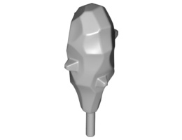 Minifigure, Weapon Club (Troll): {умерено каменно сив}