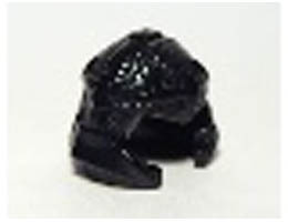 Minifigure, Headgear Helmet Castle with Cheek Protection and Thin Bands (Troll): {черен}