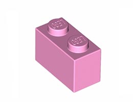 Тухличка 1X2 : {светло пурпурен}