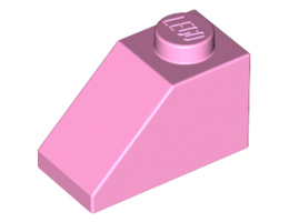 Покривна плочка 1X2/45°: {светло пурпурен}