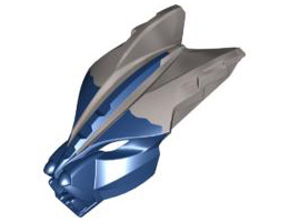 Bionicle Mask Avsa with Pearl Light Gray Top: {земно син}
