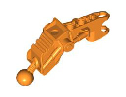 Bionicle Av-Matoran Leg Section with Ball Joint and Ball Socket: {ярко оранжев}
