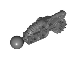 Bionicle Toa Hordika Arm Lower Section with Ball Joint: {тъмно каменно сив}