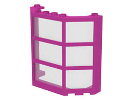 Window Bay 3 x 8 x 6 with Trans-Clear Glass: {ярко пурпурен}