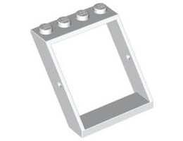 Window 4 x 4 x 3 Roof: {бял}