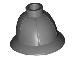 Minifigure, Headgear Pith Helmet: {тъмно каменно сив}