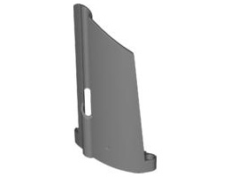 Technic, Panel Fairing #20 Large Long, Small Hole, Side A: {тъмно каменно сив}