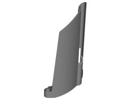 Technic, Panel Fairing #21 Large Long, Small Hole, Side B: {тъмно каменно сив}