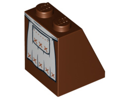 Покривна плочка 2X2x2/65 градуса No.: {червеникаво-кафяв}