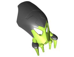 Bionicle Mask Kirop with Black Top: {ярко жълто-зелен}