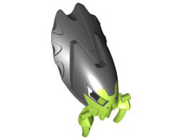 Bionicle Mask Shelek with Black Top: {ярко жълто-зелен}