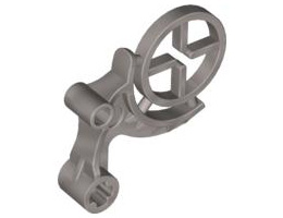 Bionicle Weapon Mistika Nynrah Ghost Blaster Scope with Crosshairs (Toa Gali): {сребрист}