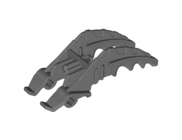 Bionicle Foot Mistika Clawed with Axle with Marbled Lime Talons: {черен}