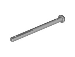 Bar 6L with Round Cap and Partially Flat Shaft: {умерено каменно сив}