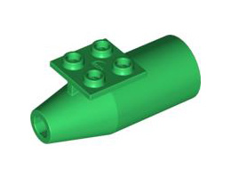 Engine, Smooth Large, 2 x 2 Thin Top Plate: {тъмно зелен}