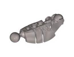 Bionicle Piraka Leg Lower Section with 2 Ball Joints: {сребрист}