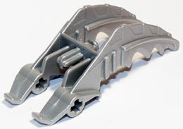 Bionicle Foot Mistika Clawed with Axle: {сребрист}