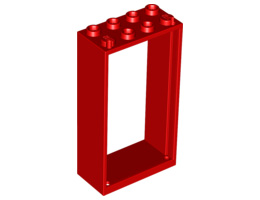Рамка за врата 2x4x6: {ярко червен}