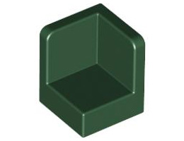Стенен ъгъл 1X1x1: {земно зелен}