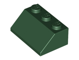 Покривна плочка 2X3/45° : {земно зелен}