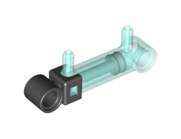 Pneumatic Cylinder with 2 Inlets Small (32mm): {прозрачно светло син}