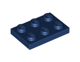 Плочка 2X3 : {земно син}