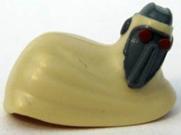 Minifigure, Head Modified SW Magna Guard with Cloak Pattern: {тухлено жълт}