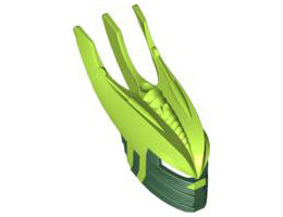 Bionicle Mask Gresh with Marbled Lime Pattern: {земно зелен}