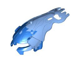 Bionicle Mask Berix with Marbled Blue Face: {умерено син}