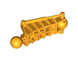 Bionicle Toa Metru Leg Lower Section: {огнено жълто-оранжев}