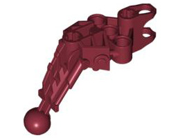 Bionicle Arm / Leg Upper Section (Solek): {нов тъмно червен}