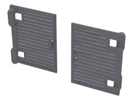 Shutter for Window 1 x 2 x 3 with Hinges : {тъмно каменно сив}