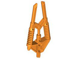 Bionicle Weapon Rahkshi Staff of Poison (Dual Pronged - Lerahk): {ярко оранжев}