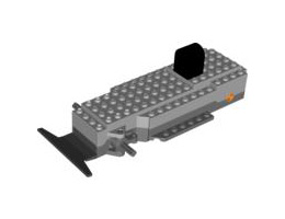 Electric, Motor RC with Steering Mechanism and Receiving Unit, Dark Bluish Gray Base: {умерено каменно сив}