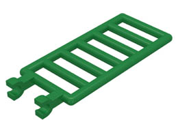 Решетка 1X4x6 с щракалки: {тъмно зелен}
