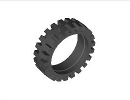 Гума с нисък профил тясна, нова Ø24 x 7 mm: {черен}