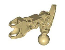 Bionicle Arm Av-Matoran with Ball Joint and Ball Socket: {тухлено жълт}