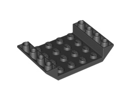 Инверсна покривна плочка 4X6, 3Xø4.9: {черен}